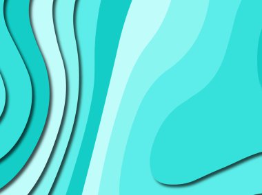 Renkli oyma sanat. Kağıt arka plan şekilleri kesim kağıdı ile kesin. İş sunumları, el ilanları, afişler, davetler için şablon tasarım düzen