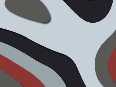 Renkli oyma sanat. Kağıt arka plan şekilleri kesim kağıdı ile kesin. İş sunumları, el ilanları, afişler, davetler için şablon tasarım düzen