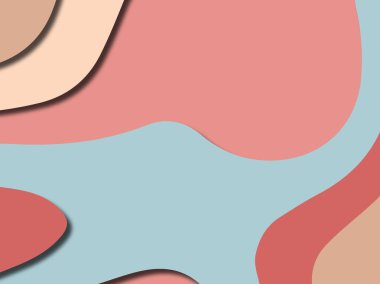 Renkli oyma sanat. Kağıt arka plan şekilleri kesim kağıdı ile kesin. İş sunumları, el ilanları, afişler, davetler için şablon tasarım düzen