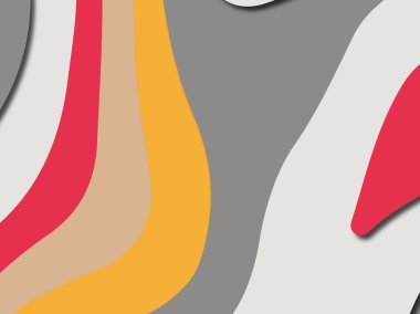 Renkli oyma sanat. Kağıt arka plan şekilleri kesim kağıdı ile kesin. İş sunumları, el ilanları, afişler, davetler için şablon tasarım düzen