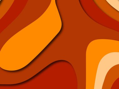 Renkli oyma sanat. Kağıt arka plan şekilleri kesim kağıdı ile kesin. İş sunumları, el ilanları, afişler, davetler için şablon tasarım düzen