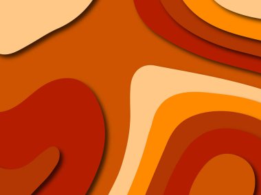 Renkli oyma sanat. Kağıt arka plan şekilleri kesim kağıdı ile kesin. İş sunumları, el ilanları, afişler, davetler için şablon tasarım düzen