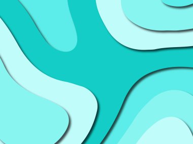 Renkli oyma sanat. Kağıt arka plan şekilleri kesim kağıdı ile kesin. İş sunumları, el ilanları, afişler, davetler için şablon tasarım düzen