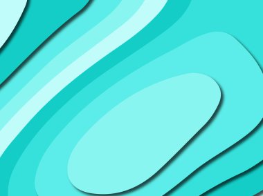 Renkli oyma sanat. Kağıt arka plan şekilleri kesim kağıdı ile kesin. İş sunumları, el ilanları, afişler, davetler için şablon tasarım düzen