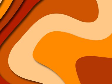 Renkli oyma sanat. Kağıt arka plan şekilleri kesim kağıdı ile kesin. İş sunumları, el ilanları, afişler, davetler için şablon tasarım düzen