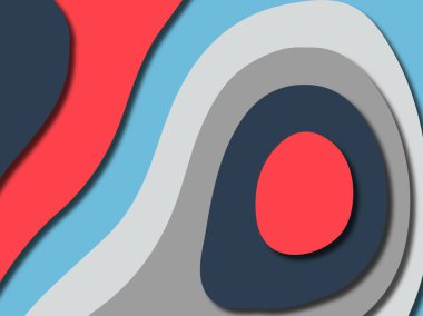 Renkli oyma sanat. Kağıt arka plan şekilleri kesim kağıdı ile kesin. İş sunumları, el ilanları, afişler, davetler için şablon tasarım düzen