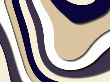 Renkli oyma sanat. Kağıt arka plan şekilleri kesim kağıdı ile kesin. İş sunumları, el ilanları, afişler, davetler için şablon tasarım düzen