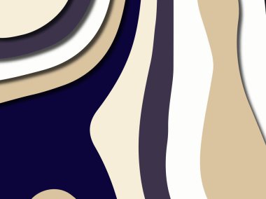 Renkli oyma sanat. Kağıt arka plan şekilleri kesim kağıdı ile kesin. İş sunumları, el ilanları, afişler, davetler için şablon tasarım düzen