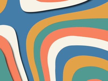 Renkli oyma sanat. Kağıt arka plan şekilleri kesim kağıdı ile kesin. İş sunumları, el ilanları, afişler, davetler için şablon tasarım düzen