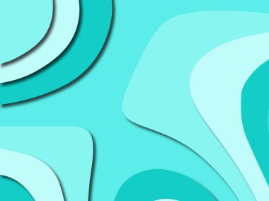 Renkli oyma sanat. Kağıt arka plan şekilleri kesim kağıdı ile kesin. İş sunumları, el ilanları, afişler, davetler için şablon tasarım düzen