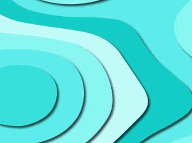 Renkli oyma sanat. Kağıt arka plan şekilleri kesim kağıdı ile kesin. İş sunumları, el ilanları, afişler, davetler için şablon tasarım düzen