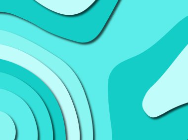 Renkli oyma sanat. Kağıt arka plan şekilleri kesim kağıdı ile kesin. İş sunumları, el ilanları, afişler, davetler için şablon tasarım düzen