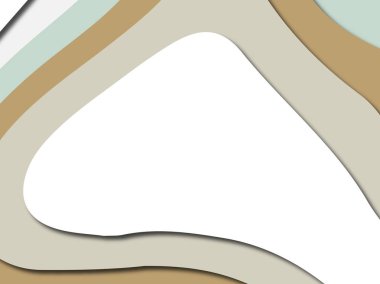 Renkli oyma sanat. Kağıt arka plan şekilleri kesim kağıdı ile kesin. İş sunumları, el ilanları, afişler, davetler için şablon tasarım düzen