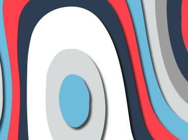 Renkli oyma sanat. Kağıt arka plan şekilleri kesim kağıdı ile kesin. İş sunumları, el ilanları, afişler, davetler için şablon tasarım düzen