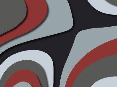 Renkli oyma sanat. Kağıt arka plan şekilleri kesim kağıdı ile kesin. İş sunumları, el ilanları, afişler, davetler için şablon tasarım düzen