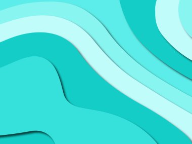 Renkli oyma sanat. Kağıt arka plan şekilleri kesim kağıdı ile kesin. İş sunumları, el ilanları, afişler, davetler için şablon tasarım düzen