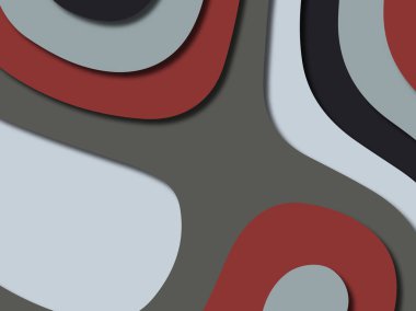 Renkli oyma sanat. Kağıt arka plan şekilleri kesim kağıdı ile kesin. İş sunumları, el ilanları, afişler, davetler için şablon tasarım düzen