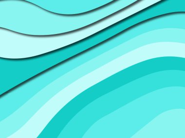 Renkli oyma sanat. Kağıt arka plan şekilleri kesim kağıdı ile kesin. İş sunumları, el ilanları, afişler, davetler için şablon tasarım düzen