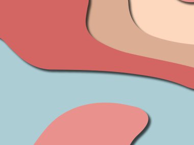 Renkli oyma sanat. Kağıt arka plan şekilleri kesim kağıdı ile kesin. İş sunumları, el ilanları, afişler, davetler için şablon tasarım düzen