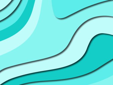 Renkli oyma sanat. Kağıt arka plan şekilleri kesim kağıdı ile kesin. İş sunumları, el ilanları, afişler, davetler için şablon tasarım düzen