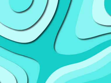 Renkli oyma sanat. Kağıt arka plan şekilleri kesim kağıdı ile kesin. İş sunumları, el ilanları, afişler, davetler için şablon tasarım düzen