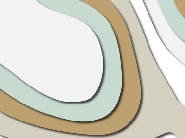 Renkli oyma sanat. Kağıt arka plan şekilleri kesim kağıdı ile kesin. İş sunumları, el ilanları, afişler, davetler için şablon tasarım düzen