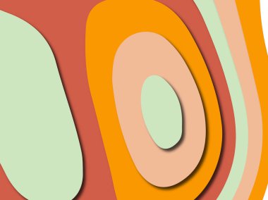 Renkli oyma sanat. Kağıt arka plan şekilleri kesim kağıdı ile kesin. İş sunumları, el ilanları, afişler, davetler için şablon tasarım düzen