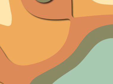 Renkli oyma sanat. Kağıt arka plan şekilleri kesim kağıdı ile kesin. İş sunumları, el ilanları, afişler, davetler için şablon tasarım düzen