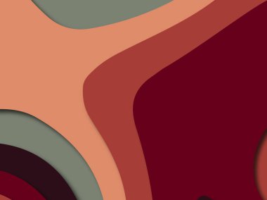 Renkli oyma sanat. Kağıt arka plan şekilleri kesim kağıdı ile kesin. İş sunumları, el ilanları, afişler, davetler için şablon tasarım düzen