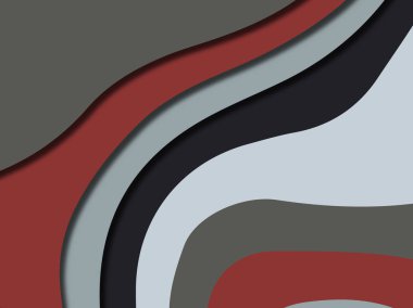 Renkli oyma sanat. Kağıt arka plan şekilleri kesim kağıdı ile kesin. İş sunumları, el ilanları, afişler, davetler için şablon tasarım düzen