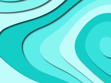 Renkli oyma sanat. Kağıt arka plan şekilleri kesim kağıdı ile kesin. İş sunumları, el ilanları, afişler, davetler için şablon tasarım düzen