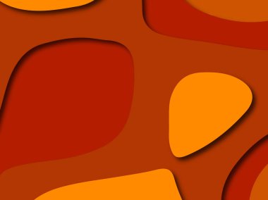 Renkli oyma sanat. Kağıt arka plan şekilleri kesim kağıdı ile kesin. İş sunumları, el ilanları, afişler, davetler için şablon tasarım düzen