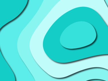 Renkli oyma sanat. Kağıt arka plan şekilleri kesim kağıdı ile kesin. İş sunumları, el ilanları, afişler, davetler için şablon tasarım düzen