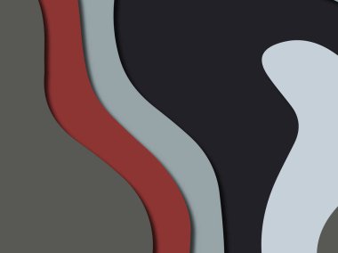 Renkli oyma sanat. Kağıt arka plan şekilleri kesim kağıdı ile kesin. İş sunumları, el ilanları, afişler, davetler için şablon tasarım düzen