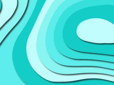 Renkli oyma sanat. Kağıt arka plan şekilleri kesim kağıdı ile kesin. İş sunumları, el ilanları, afişler, davetler için şablon tasarım düzen