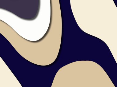 Renkli oyma sanat. Kağıt arka plan şekilleri kesim kağıdı ile kesin. İş sunumları, el ilanları, afişler, davetler için şablon tasarım düzen