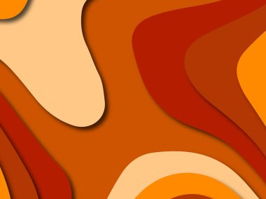 Renkli oyma sanat. Kağıt arka plan şekilleri kesim kağıdı ile kesin. İş sunumları, el ilanları, afişler, davetler için şablon tasarım düzen