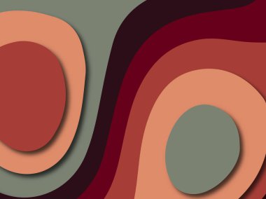 Renkli oyma sanat. Kağıt arka plan şekilleri kesim kağıdı ile kesin. İş sunumları, el ilanları, afişler, davetler için şablon tasarım düzen