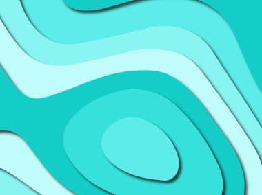 Renkli oyma sanat. Kağıt arka plan şekilleri kesim kağıdı ile kesin. İş sunumları, el ilanları, afişler, davetler için şablon tasarım düzen