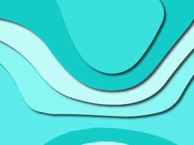 Renkli oyma sanat. Kağıt arka plan şekilleri kesim kağıdı ile kesin. İş sunumları, el ilanları, afişler, davetler için şablon tasarım düzen