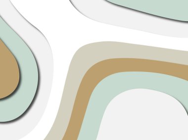 Renkli oyma sanat. Kağıt arka plan şekilleri kesim kağıdı ile kesin. İş sunumları, el ilanları, afişler, davetler için şablon tasarım düzen