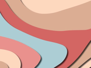 Renkli oyma sanat. Kağıt arka plan şekilleri kesim kağıdı ile kesin. İş sunumları, el ilanları, afişler, davetler için şablon tasarım düzen