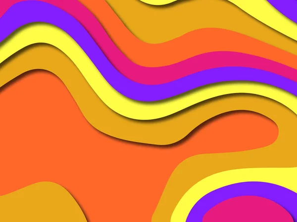 Farbenfrohe Schnitzkunst Papierschnitt Abstrakten Hintergrund Mit Papier Schneiden Formen Design Stockfoto