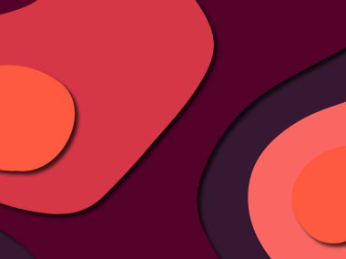 Renkli oyma sanat. Kağıt arka plan şekilleri kesim kağıdı ile kesin. İş sunumları, el ilanları, afişler, davetler için şablon tasarım düzen