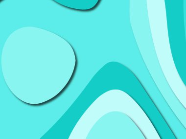 Renkli oyma sanat. Kağıt arka plan şekilleri kesim kağıdı ile kesin. İş sunumları, el ilanları, afişler, davetler için şablon tasarım düzen