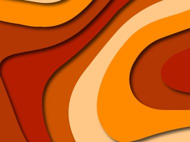 Renkli oyma sanat. Kağıt arka plan şekilleri kesim kağıdı ile kesin. İş sunumları, el ilanları, afişler, davetler için şablon tasarım düzen