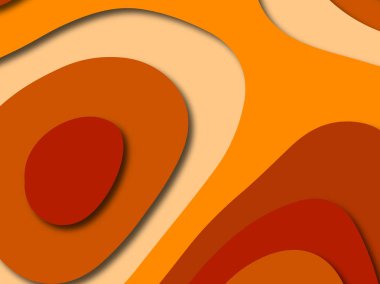 Renkli oyma sanat. Kağıt arka plan şekilleri kesim kağıdı ile kesin. İş sunumları, el ilanları, afişler, davetler için şablon tasarım düzen