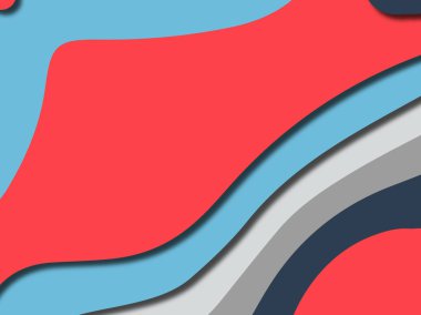 Renkli oyma sanat. Kağıt arka plan şekilleri kesim kağıdı ile kesin. İş sunumları, el ilanları, afişler, davetler için şablon tasarım düzen