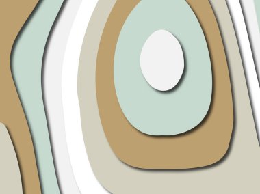 Renkli oyma sanat. Kağıt arka plan şekilleri kesim kağıdı ile kesin. İş sunumları, el ilanları, afişler, davetler için şablon tasarım düzen