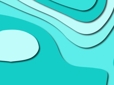 Renkli oyma sanat. Kağıt arka plan şekilleri kesim kağıdı ile kesin. İş sunumları, el ilanları, afişler, davetler için şablon tasarım düzen